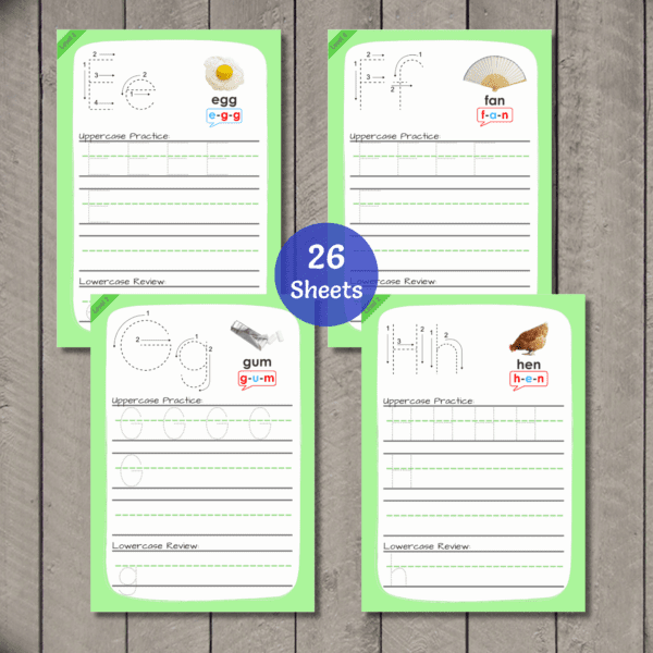 Alphabet Practice Sheets - Image 5