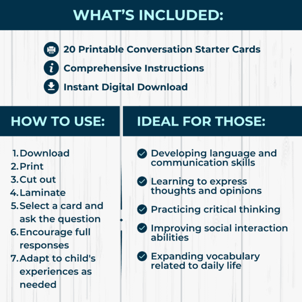 Conversation Starter Cards - Image 2