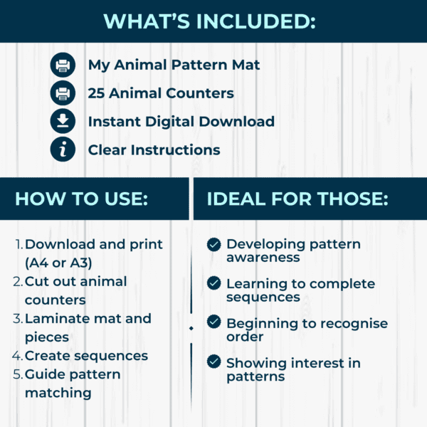 My Animal Pattern Mat - Image 2