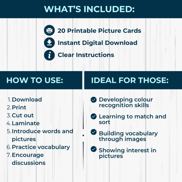 Animals and Colours Picture Cards - Image 2