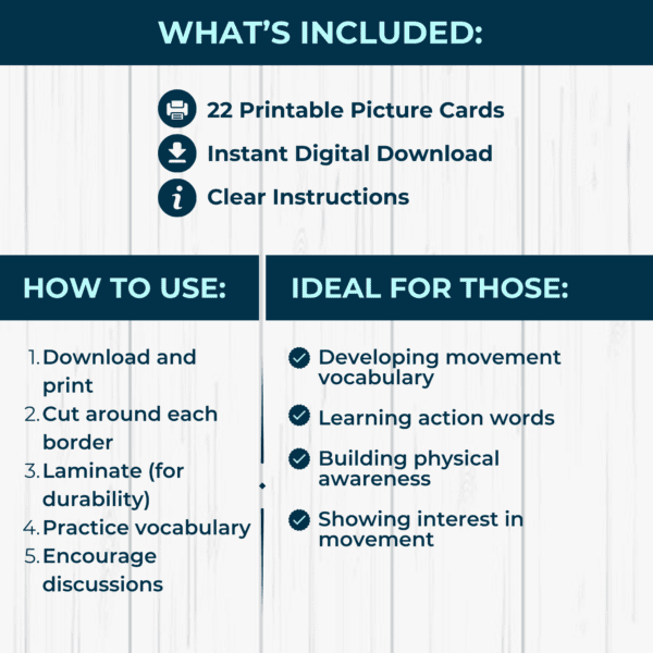 Animals and Action Verbs Picture Cards - Image 2