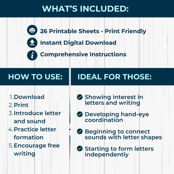 Alphabet Discovery Sheets | Print Friendly - Image 2