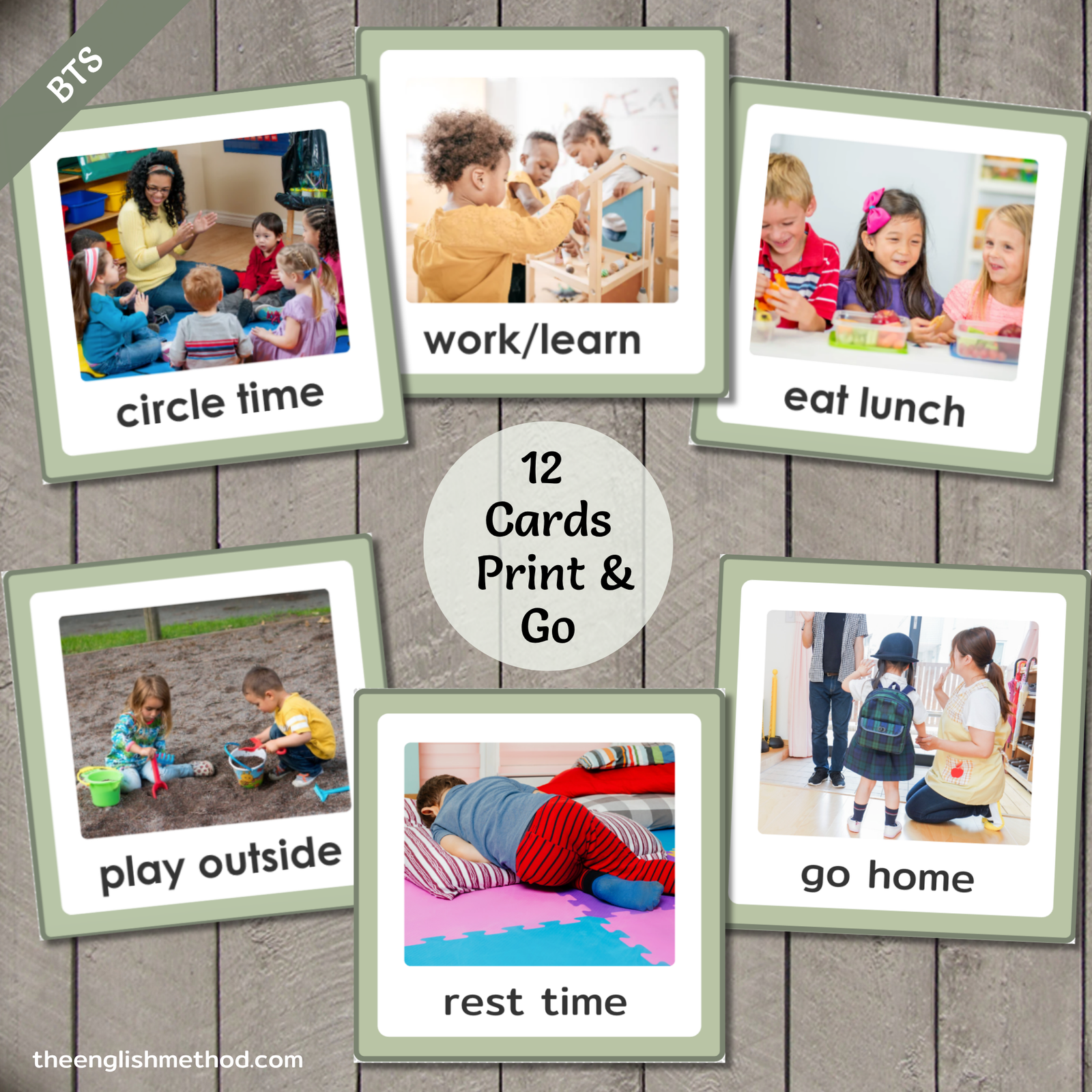 Back to School: Visual Schedule Daily Routine Picture Cards