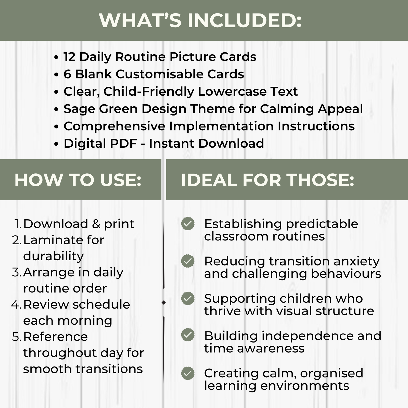 Back to School: Visual Schedule Daily Routine Picture Cards - Image 2