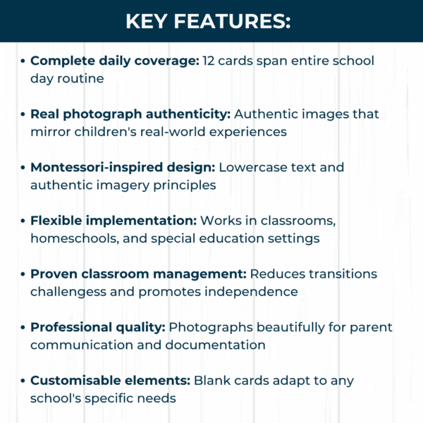 Back to School: Visual Schedule Daily Routine Picture Cards - Image 4