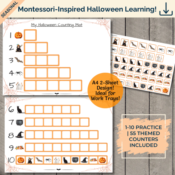 My Halloween Counting Mat