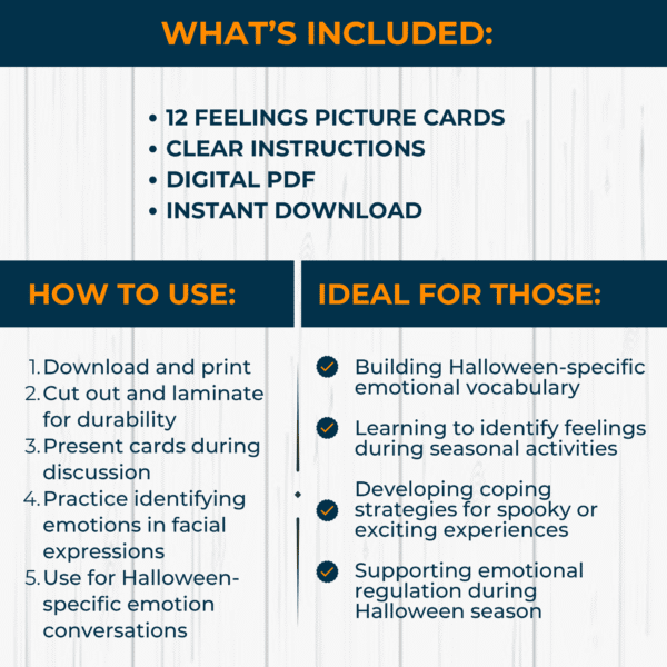 Halloween Feelings Picture Cards - Image 2