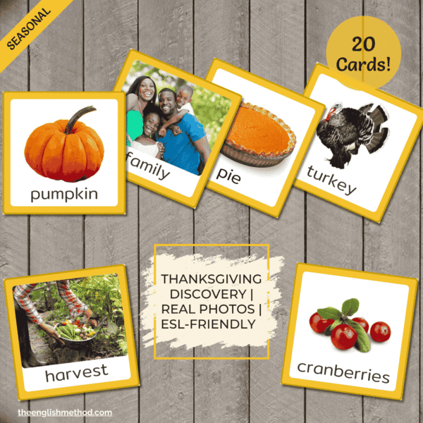 Thanksgiving Vocabulary Picture Cards