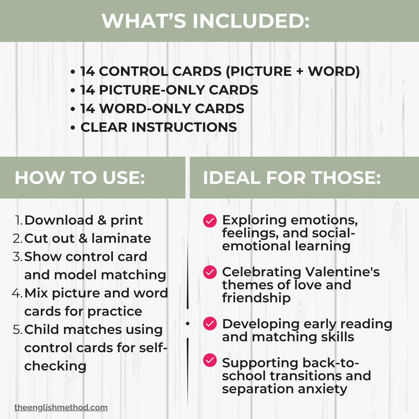 Feelings & Emotions 3-Part Cards - Image 2