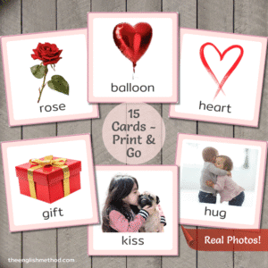 Valentine's Day Vocabulary Picture Cards