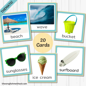 At the Beach Vocabulary Picture Cards