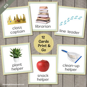 Classroom Job Cards
